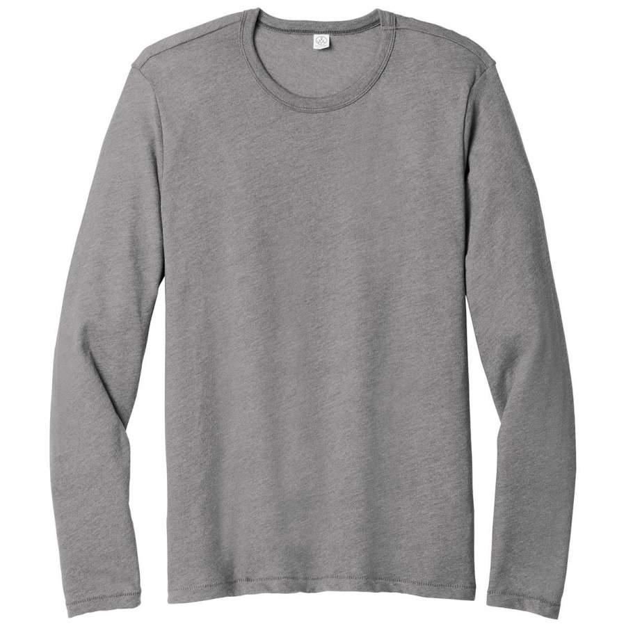 Alternative Men’s Smoke Grey The Keeper Vintage 50/50 Long Sleeve Tee