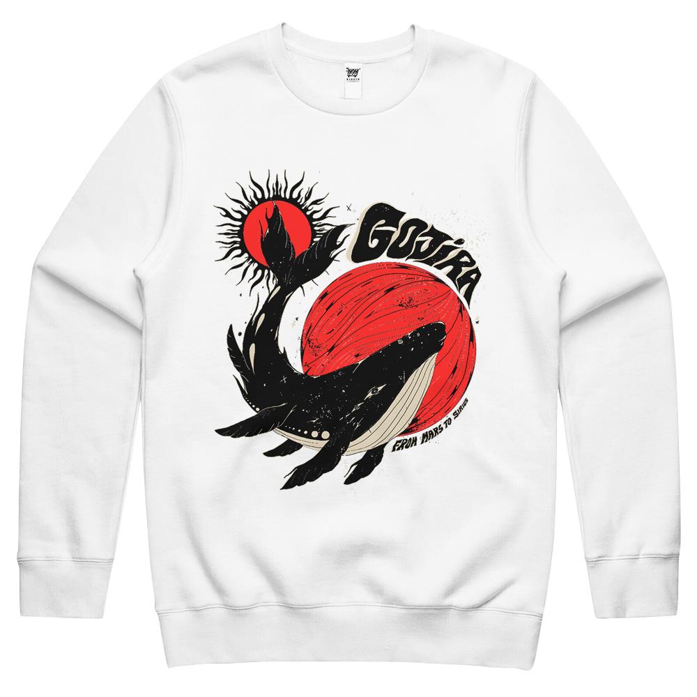 Gojira Whale Sun Moon Crewneck Sweatshirt