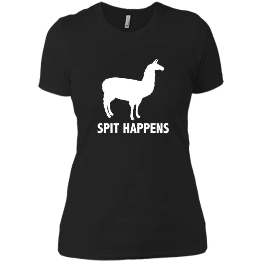 Spit Happens Llama Funny Animal Lovers Shirt Tee T Shirt shirt