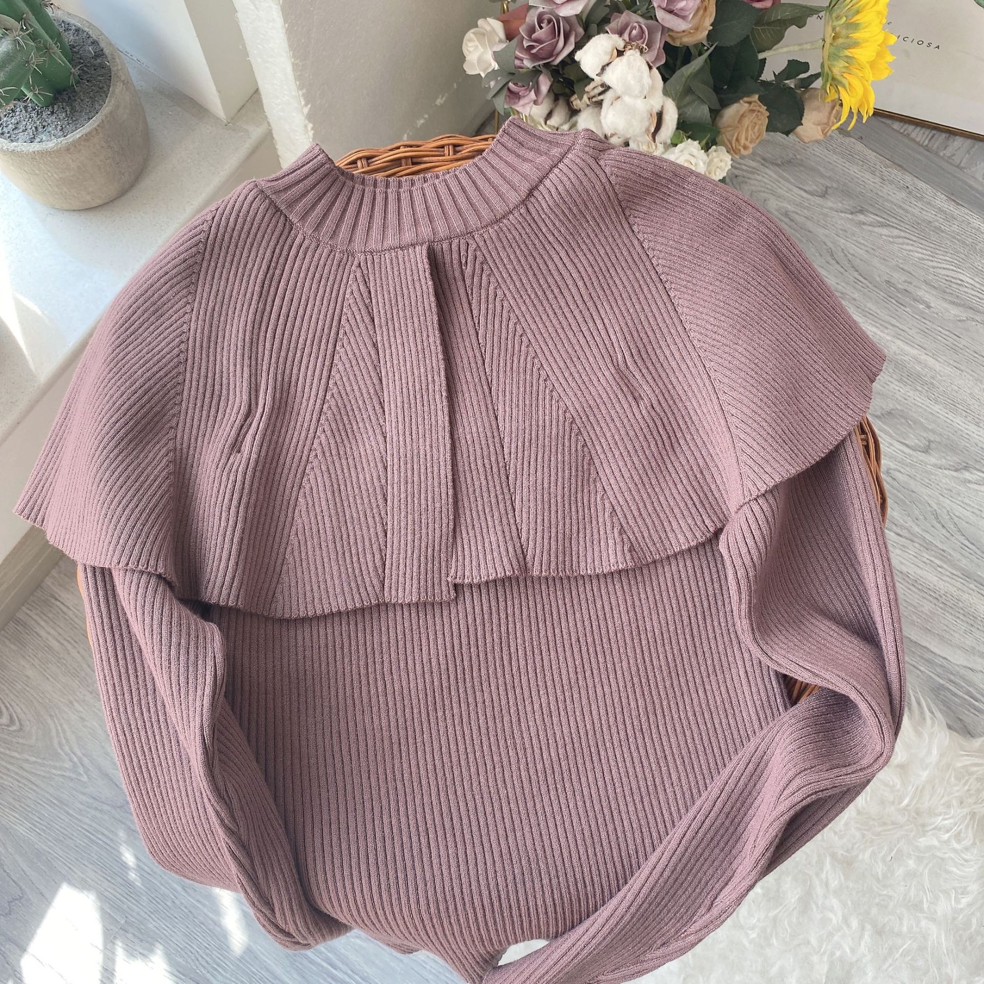 Autumn Winter New Y2k Clothes Aesthetic Chic Shawl Long Sleeve Sweaters Women Elegant Feminino Elastic Knitted Pullover Tops alx