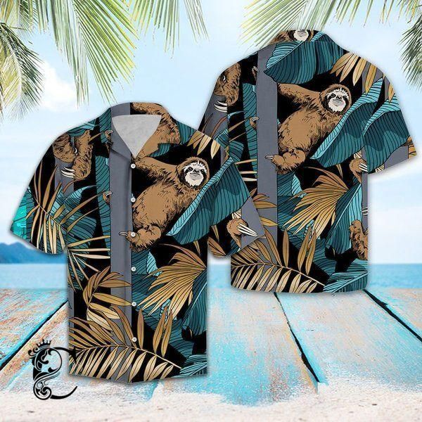 Beach Shirt High Quality Sloth Hawaiian Shirt- Chillicothemall