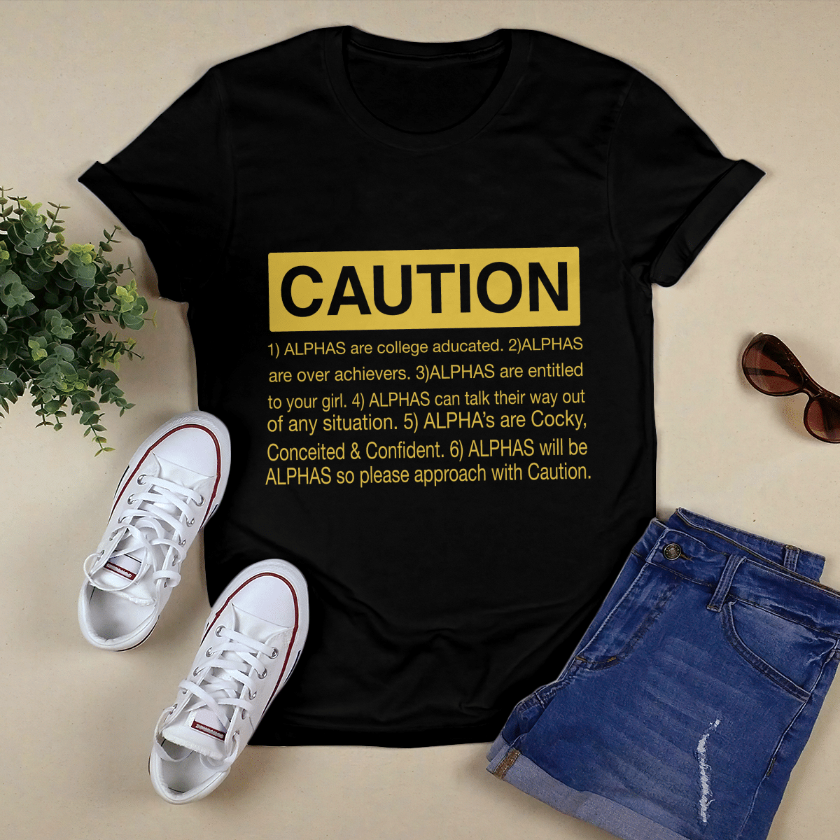 Alpha Phi Alpha Shirt Caution Denfinition 1906 Shirt