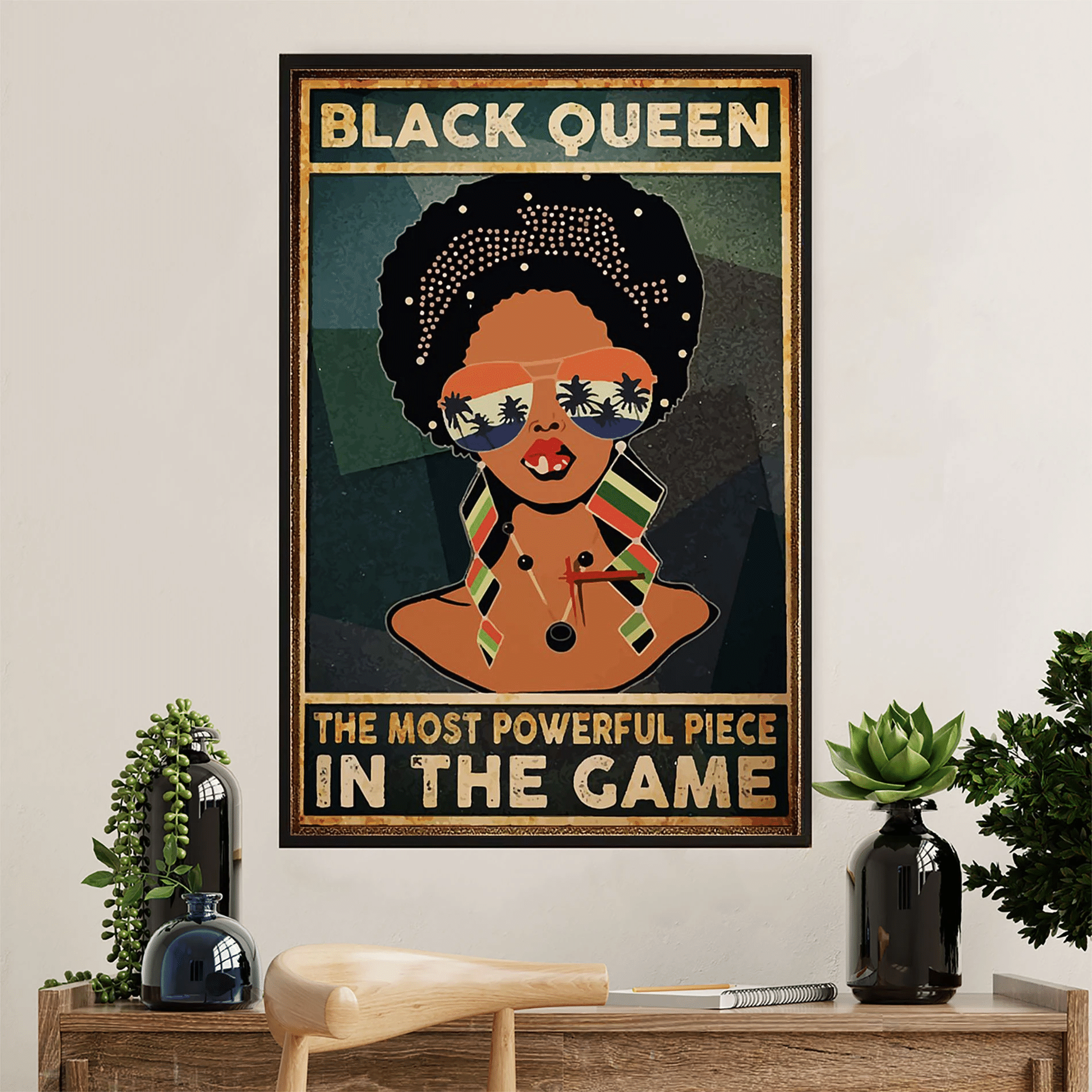 Black Queen Poster Canvas – Gift For Black Girl Evg84607