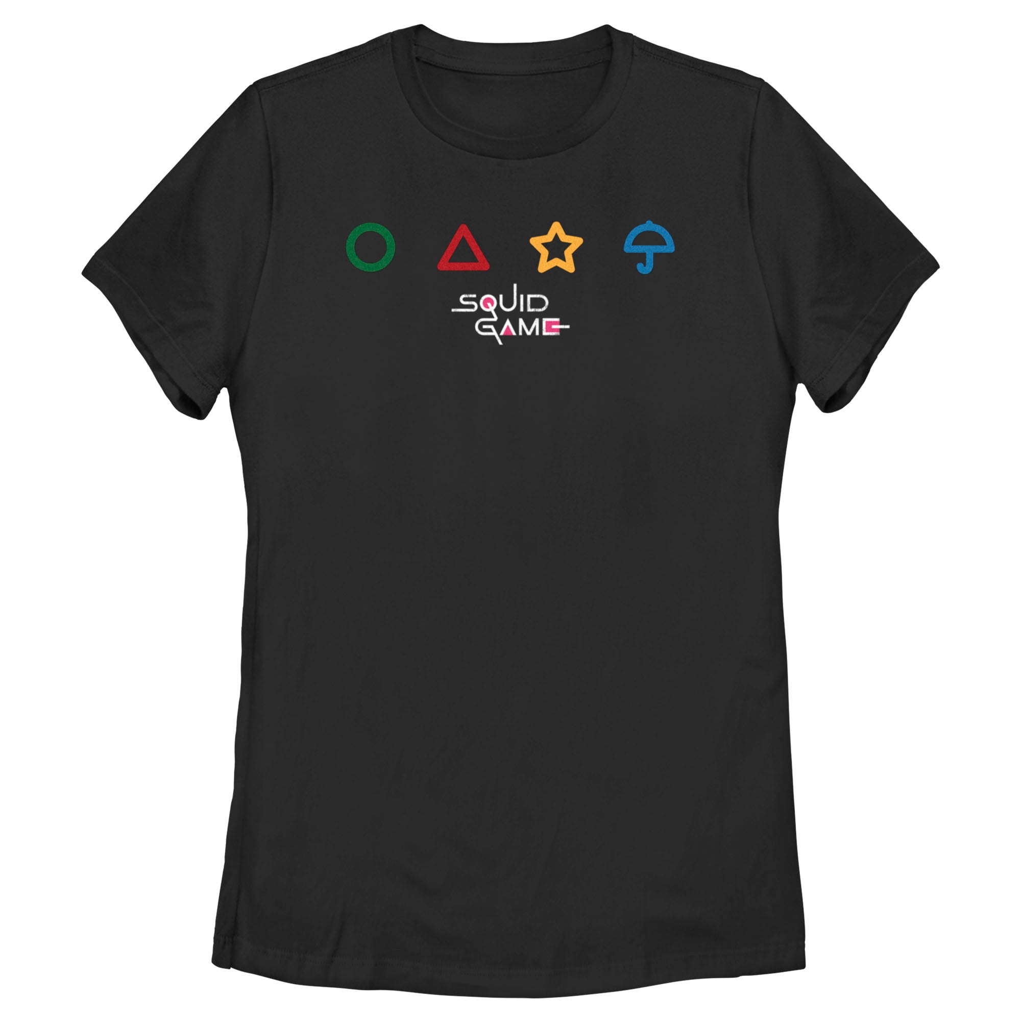 Squid Game Women’S Colorful Symbols  T-Shirt