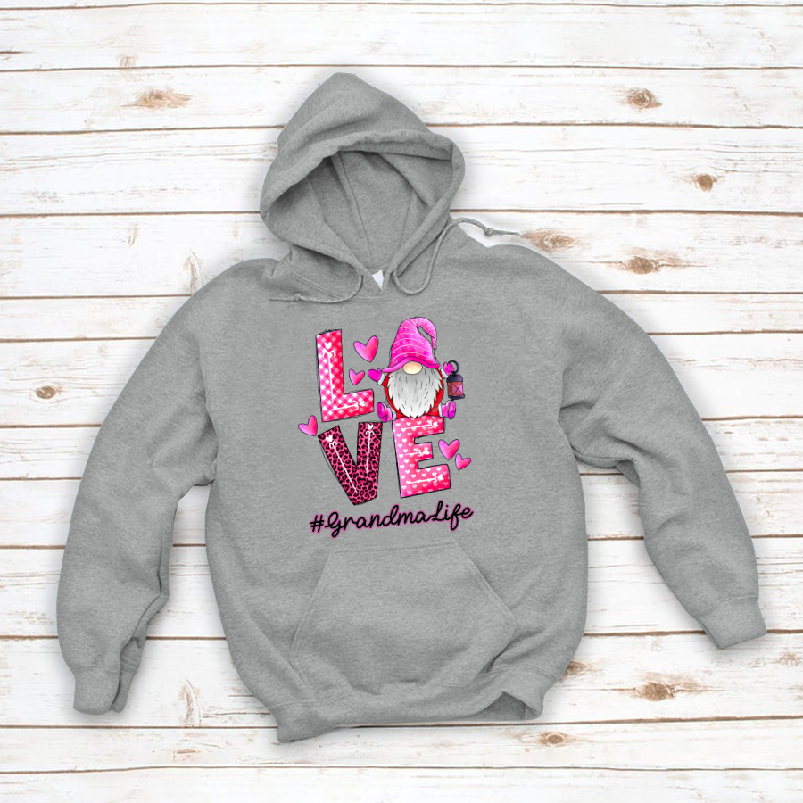 Love Grandma Life Gnome Hoodie