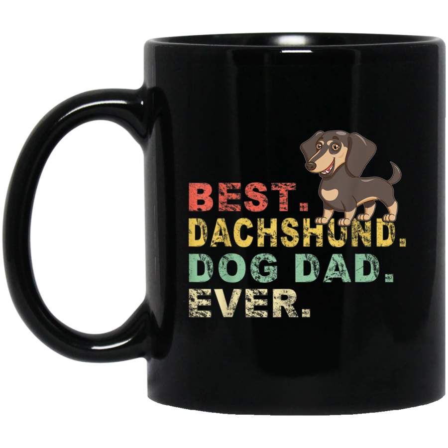 Vintage Best Dachshund Dad Ever Gifts Dog Lover Fathers Day Mug