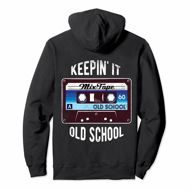 80s Cassette tape graphic hip hop mixtape Pullover Hoodie