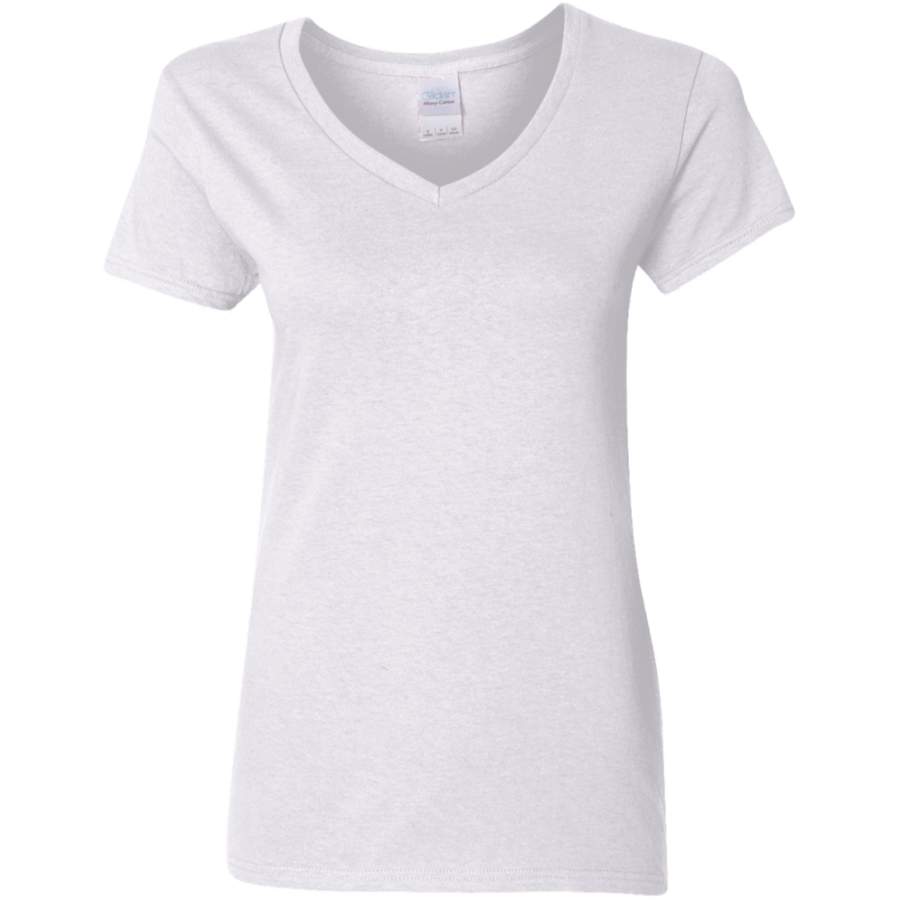 Personalized image G500VL Gildan Ladies’ 5.3 oz. V-Neck T-Shirt