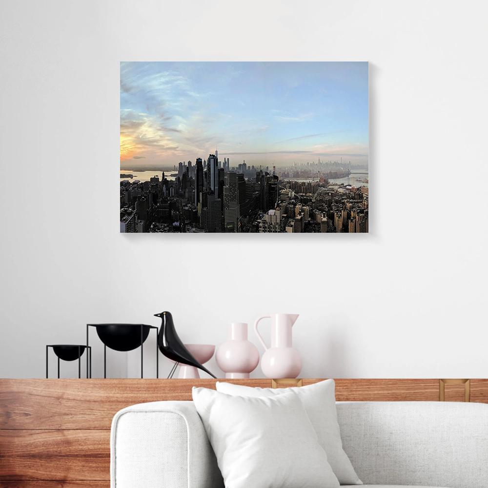 Canvas Art Prints Sunrise City New York City Wonderful Wall Art Canvas Home Decor Canvas