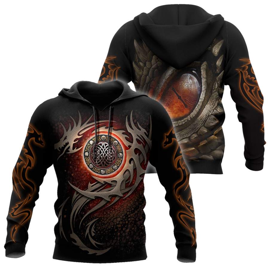 3D Armor Tattoo and Dungeon Dragon Hoodie Pi150101