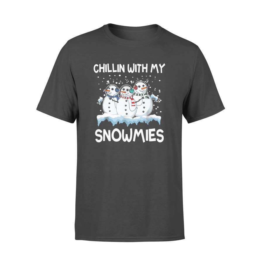 Chillin With My Snowmies Ugly Christmas Sweater Style Shirt – Standard T-shirt