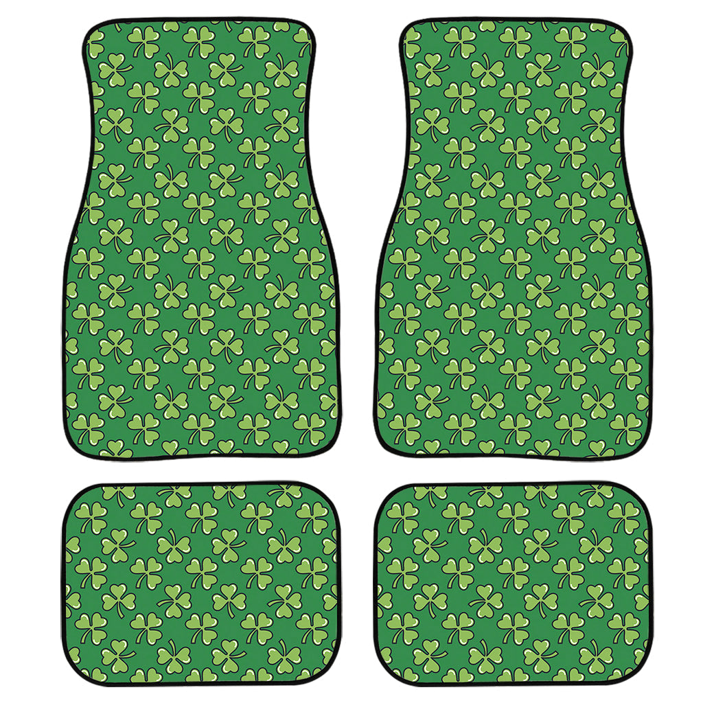 Cute Clover St. Patrick’S Day Print Front And Back Car Floor Mats, Front Car Mat