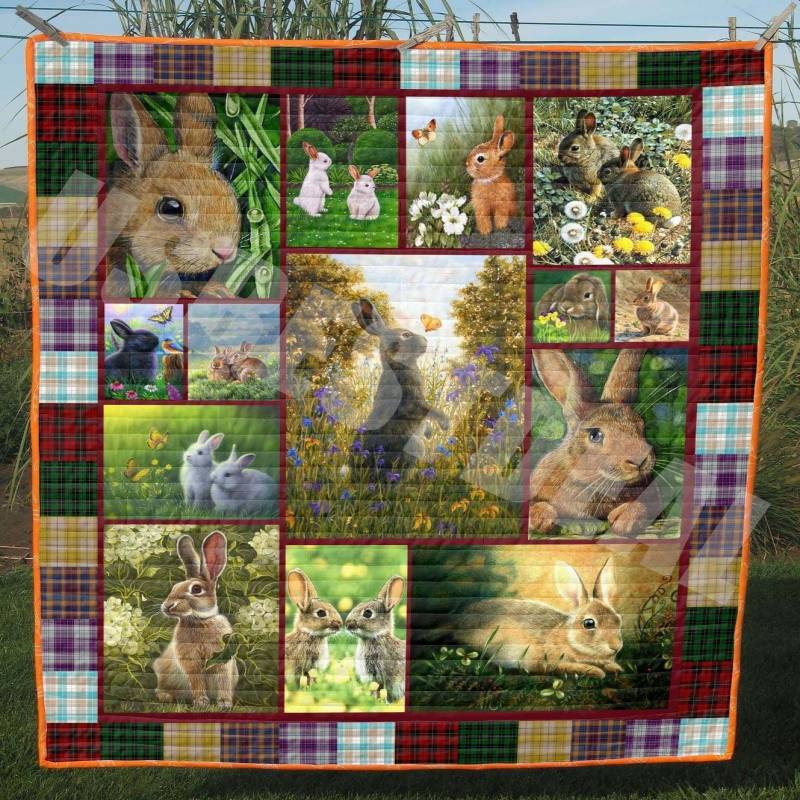 Rabbit Morning Around WBM849 Awesome Quilt