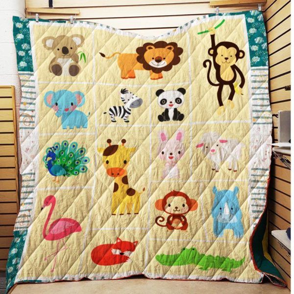 Cute Animals 3D Quilt Blanket HGM26