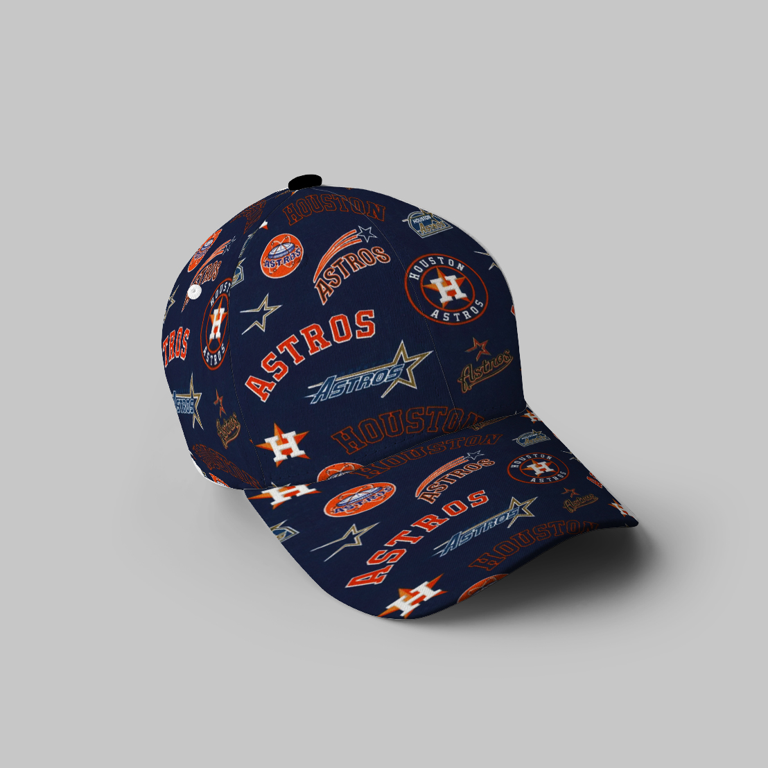 Houston Astros Emblem V3 3D Printing Baseball Cap Classic Hat