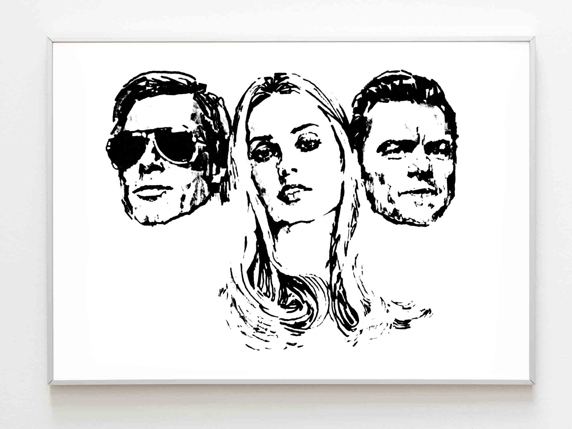Once Upon A Time In Hollywood Sketch Poster