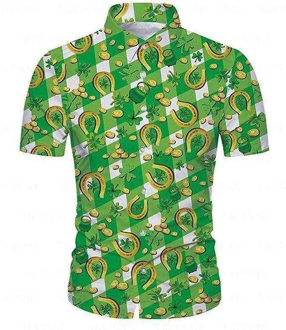 Get Now Irish Pride Happy St Patricks Day Coins And Luck Hawaii Aloha Shirts Dh Ha30785