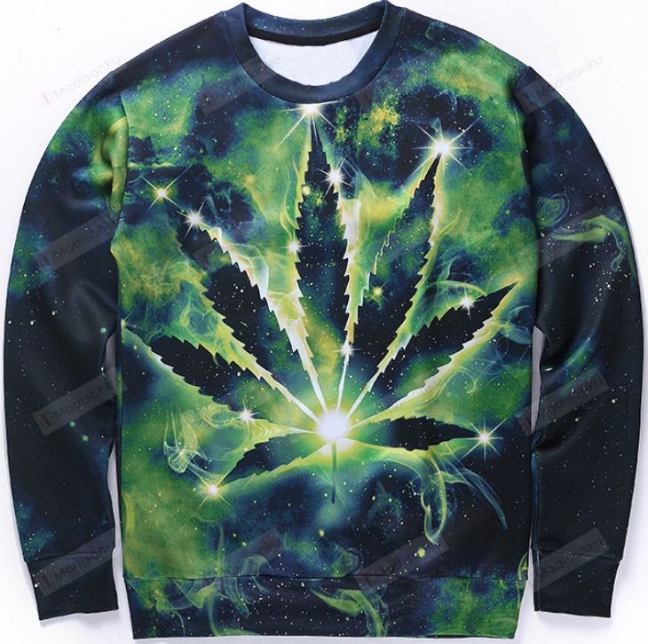 Space Herb Ugly Christmas Sweater, All Over Print Sweatshirt