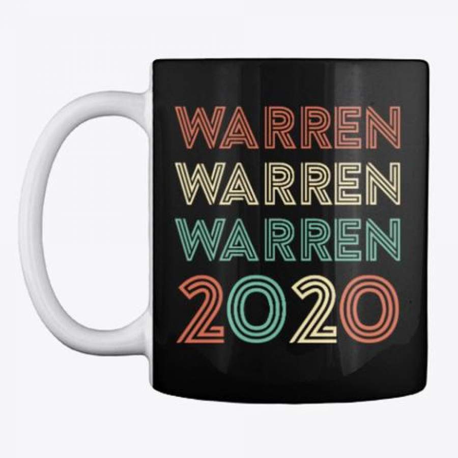 Vintage Warren 2020 Us Election Day White Mug