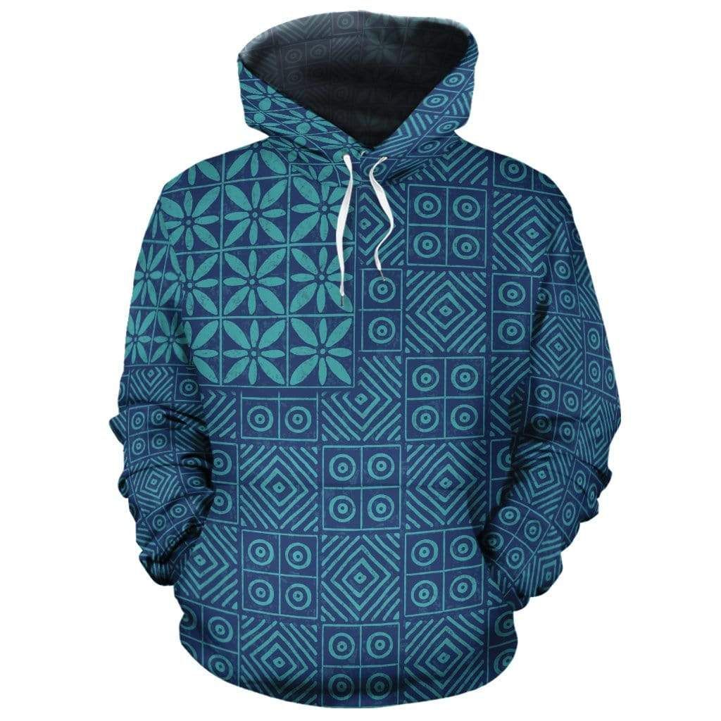 African Adire Hoodie Bt08