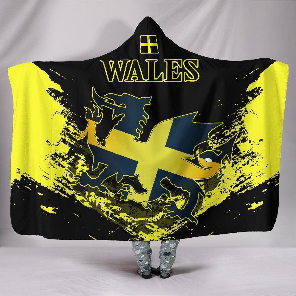 Wales Welsh Saint David Hooded Blanket