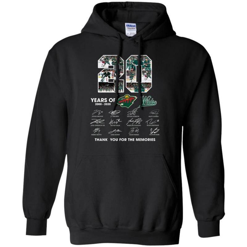 Minnesota Wild 20th Anniversary Hockey Hoodie Fan Gift Idea Pt06