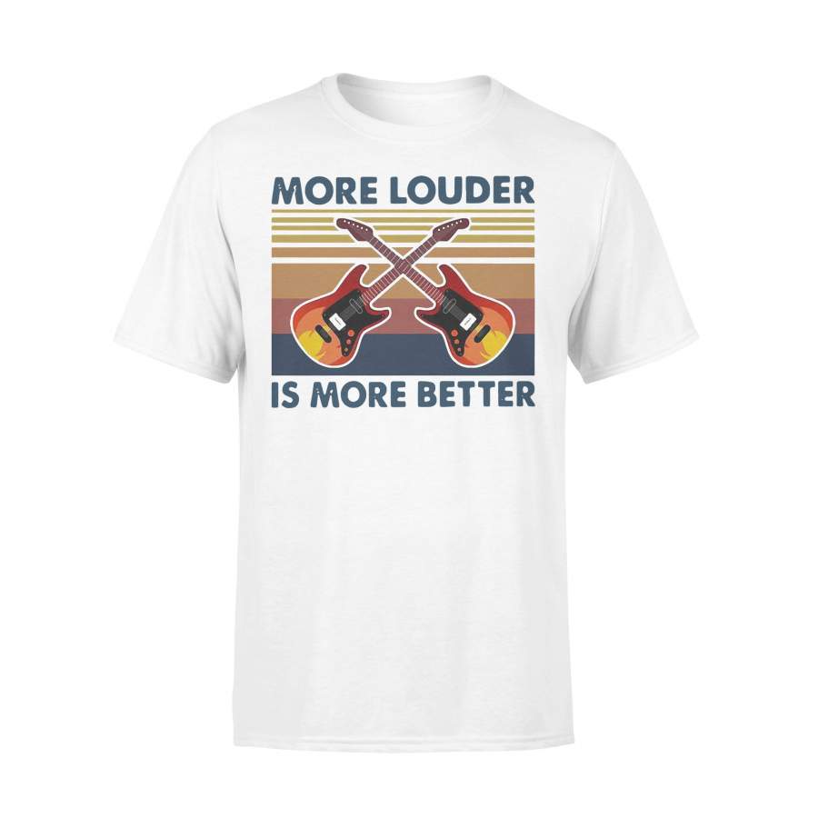 Guitar More Louder Is More Better Vintage T-shirt