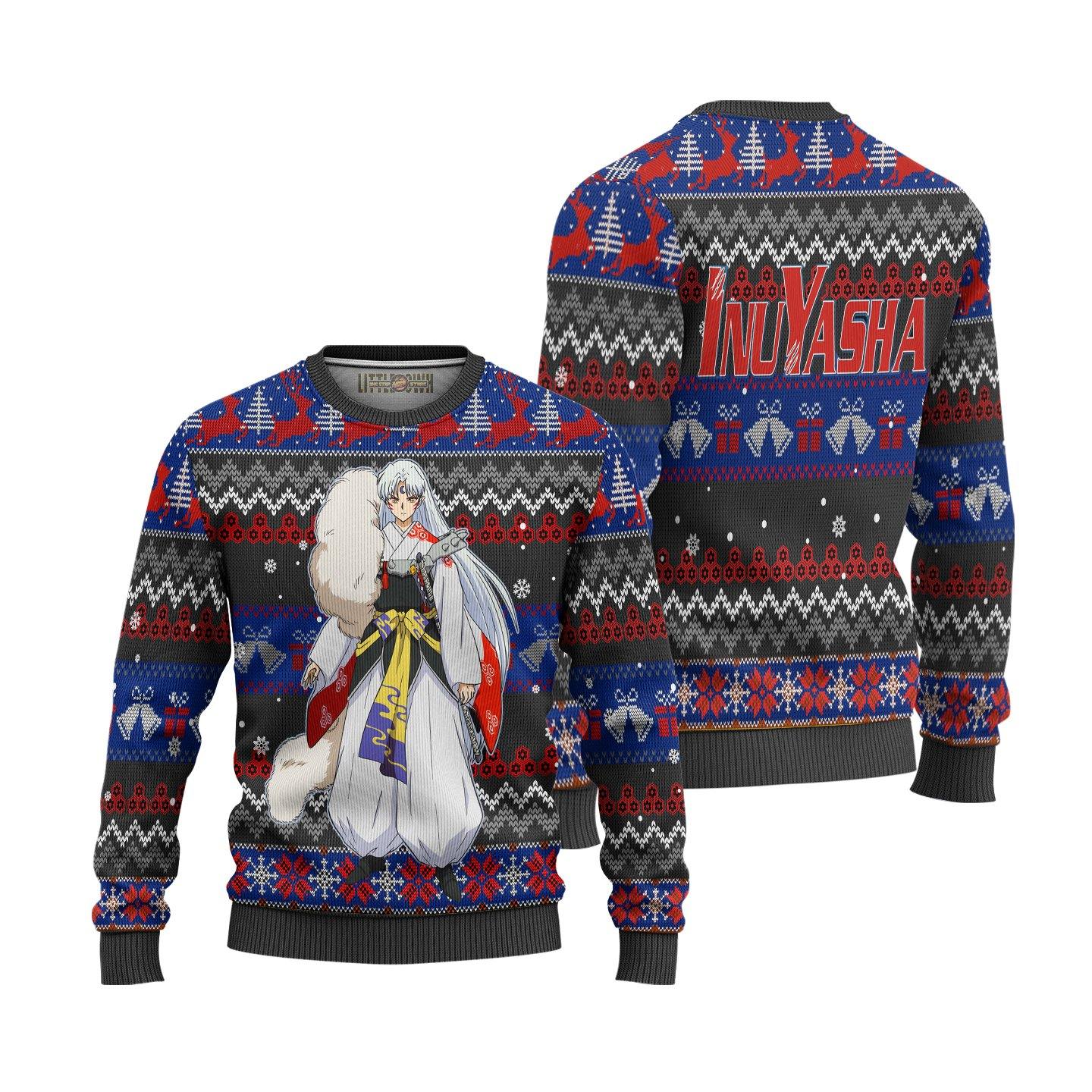 Sesshomaru Ugly Christmas Sweater Inuyasha Anime Xmas Gift