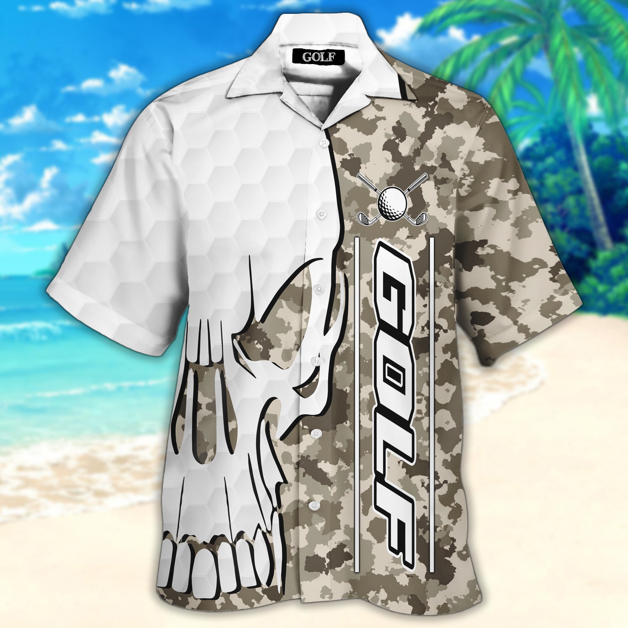 Golf All Over Printed Hawaii Shirt And Short Ha110388