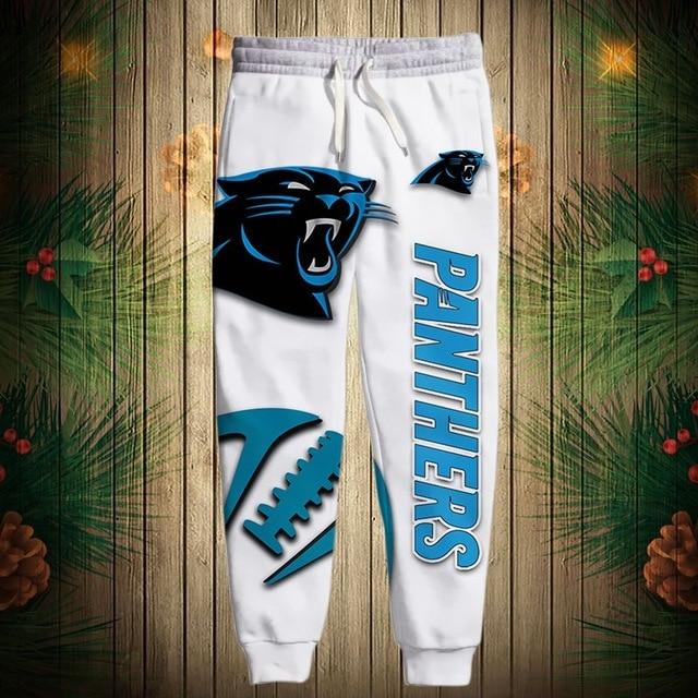 Carolina Panthers Zigzag Casual 3D Sweatpants