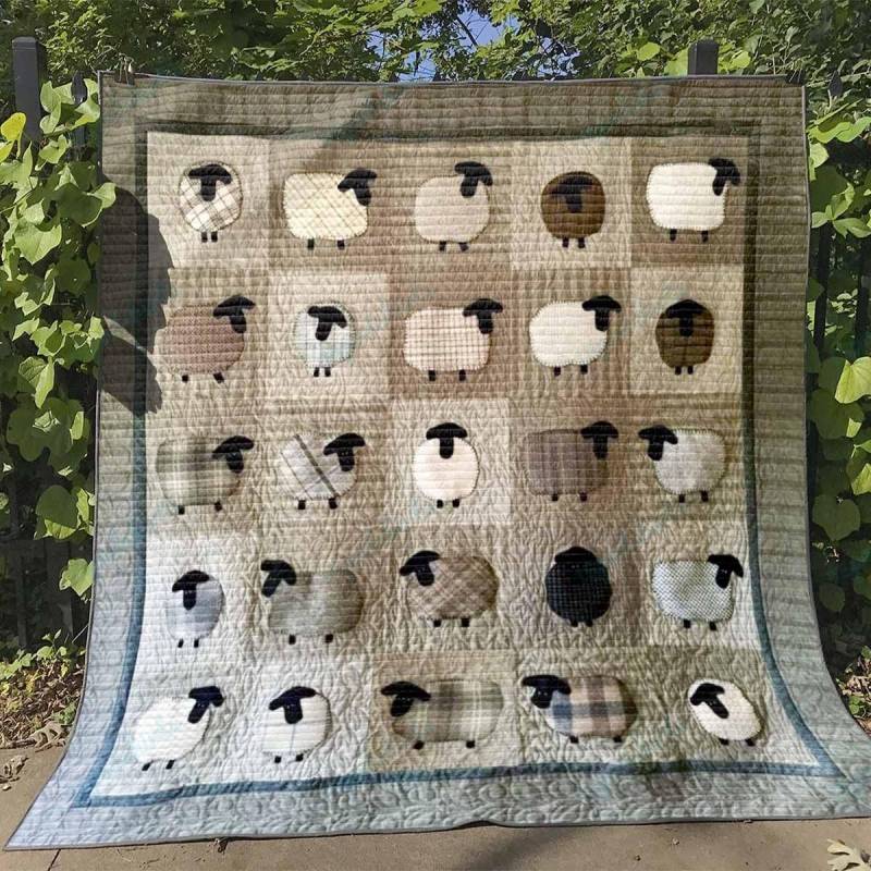 A Special Gift For Fans Little Sheep Quilt Blanket LL