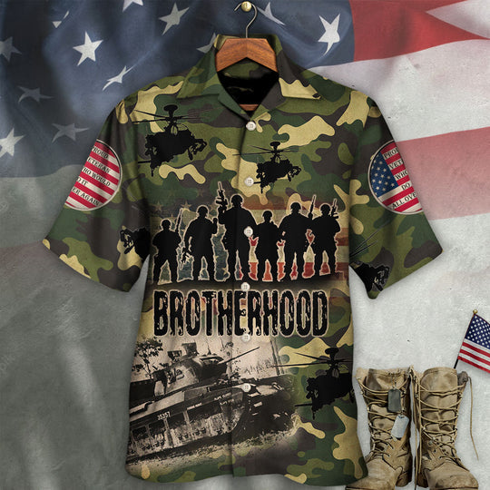 Veteran Thanks For Your Brave Veteran Brotherhood Hawaiian Shirt | Hw3295