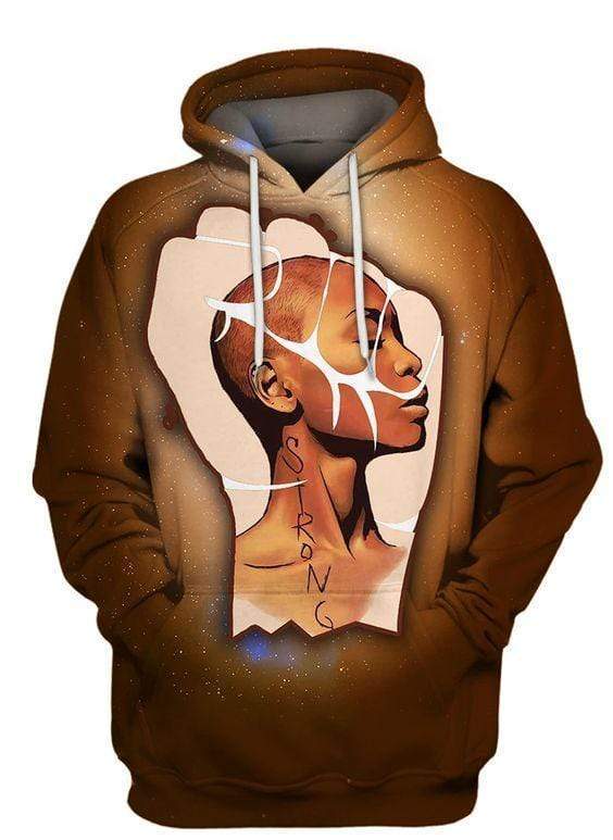 Black Girl Magic Woman Strong Hoodie 3D