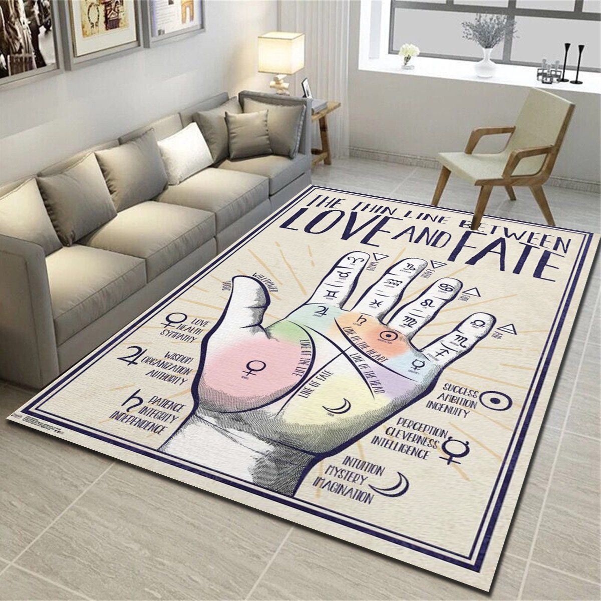 Palmistry Area Rugs, Living Room Carpet