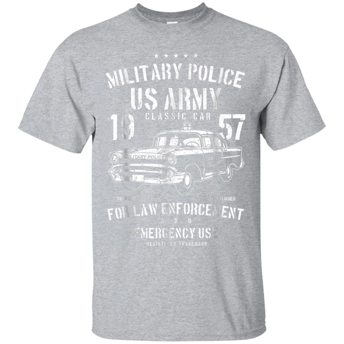 Army Classic Car T-shirts Military Police Vintage Tee