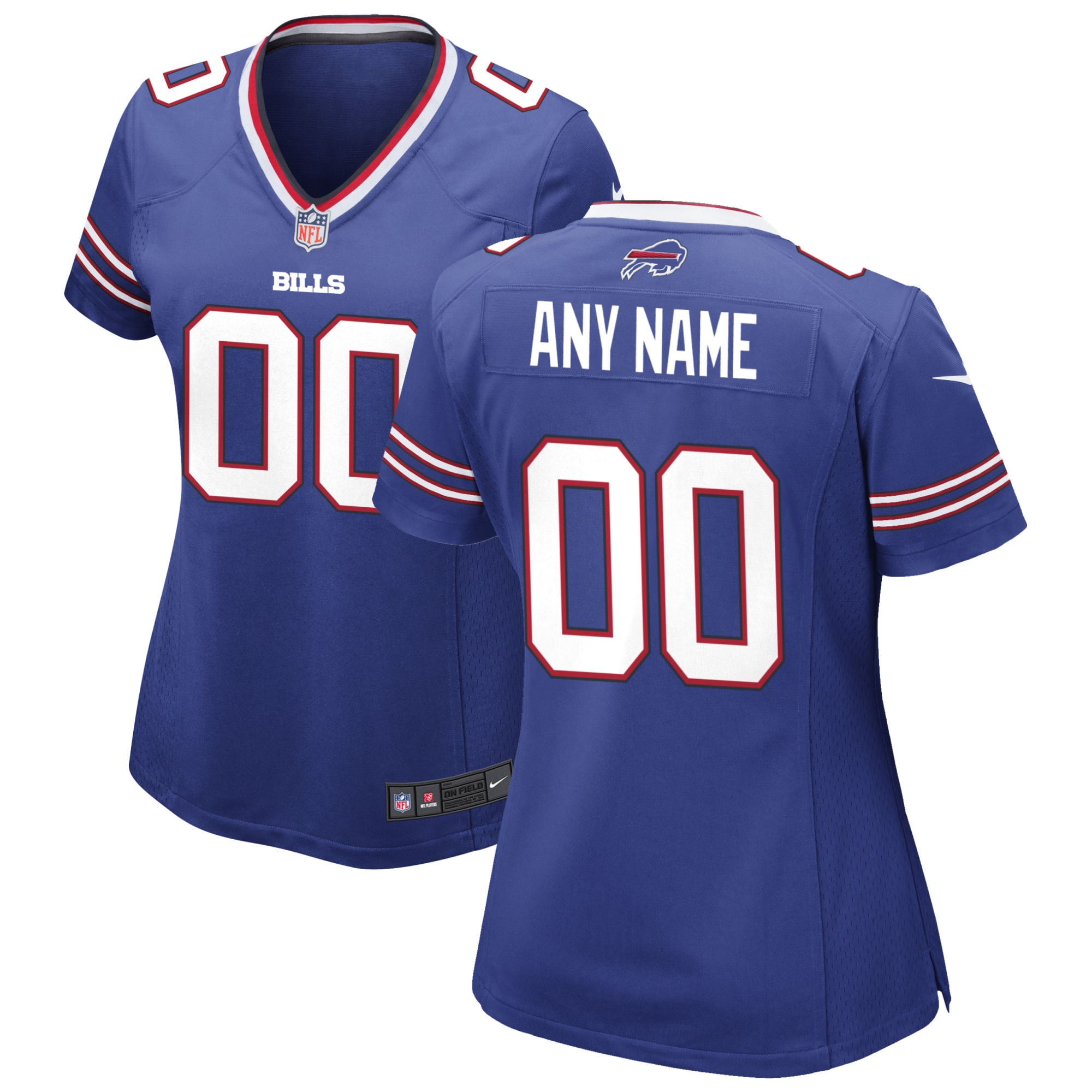 Women’s Royal Buffalo Bills Custom Game Jersey