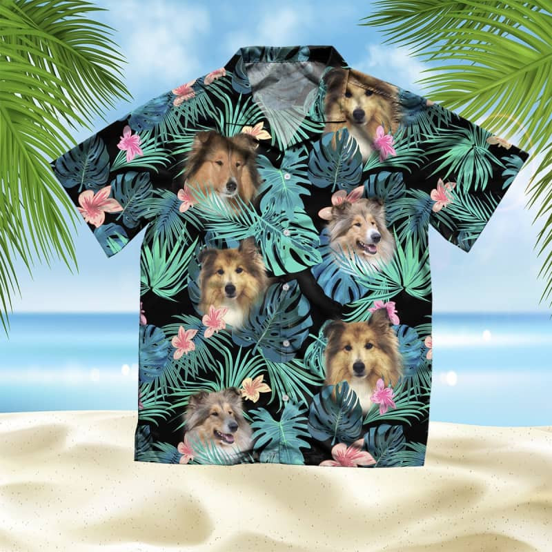 Felacia Collie Summer Leaves Hawaii Shirt Ha81124