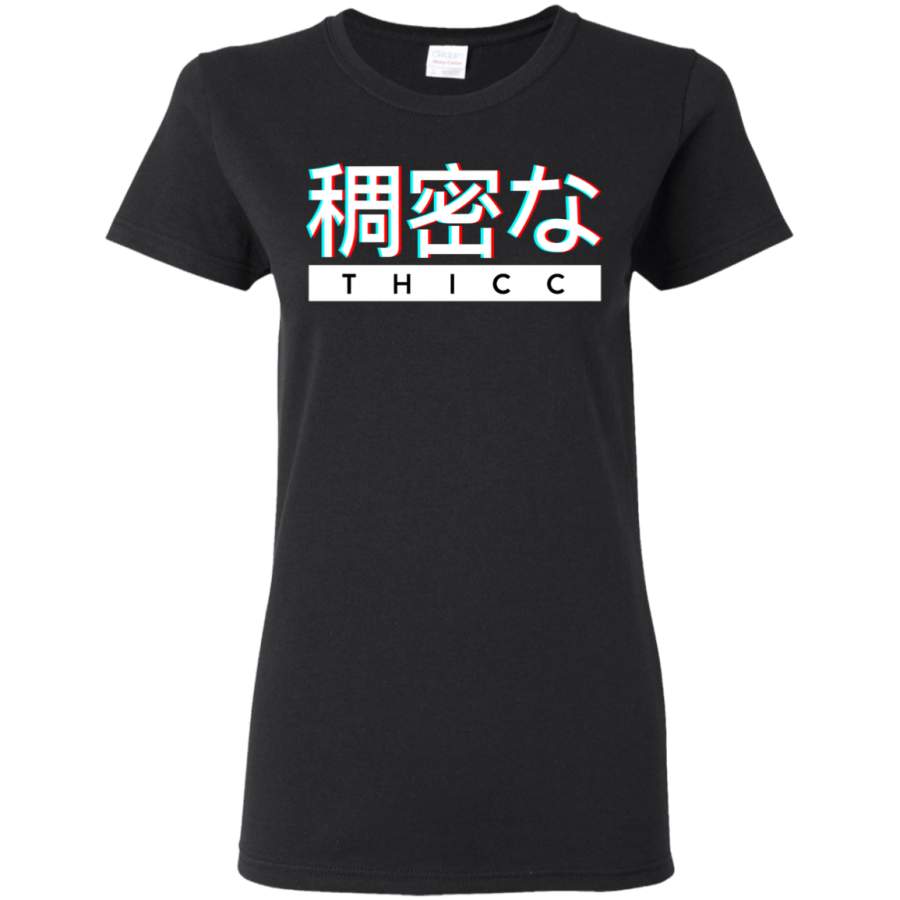 AGR Aesthetic Japanese THICC Logo Womens T-Shirt