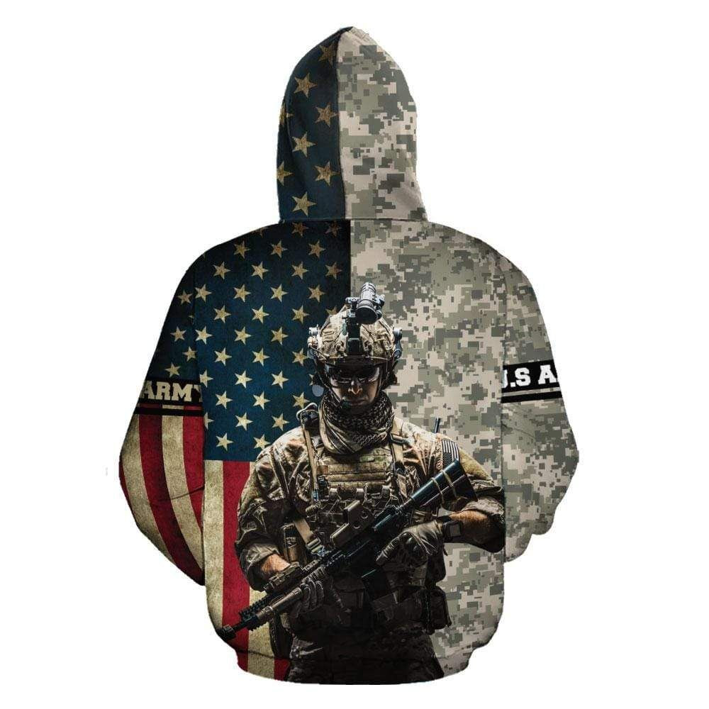 Best seller Soldier Us Army custom name Hoodie 3D H