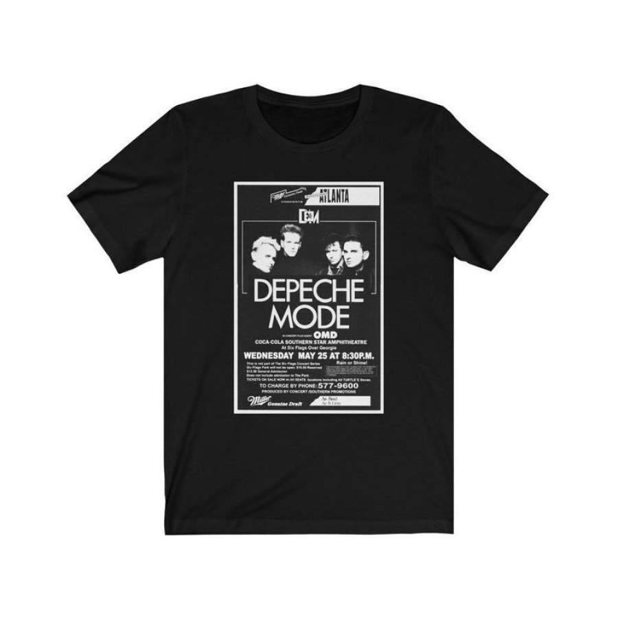 Depeche Mode Aesthetic Unisex Crew Neck Vintage-Shirt