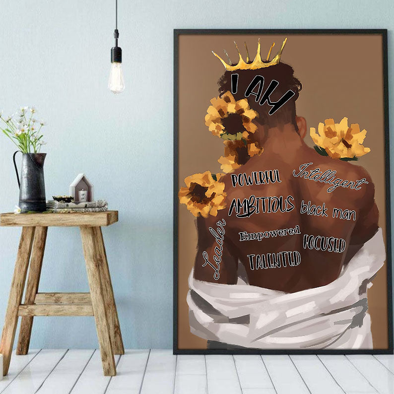 South Africa Custom Canvas Prints Vintage Black Lives Matter Poster Art Print Black Girl Afro Man Pretty Bedroom Wall Decor