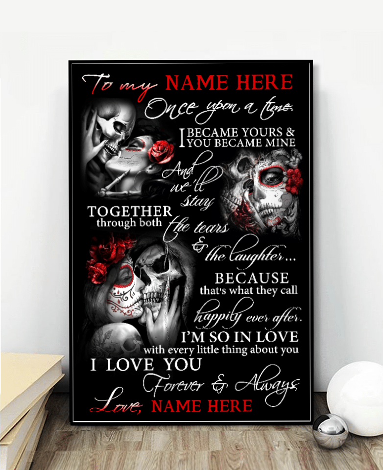 Skull Once Upon A Time Custom Poster GG