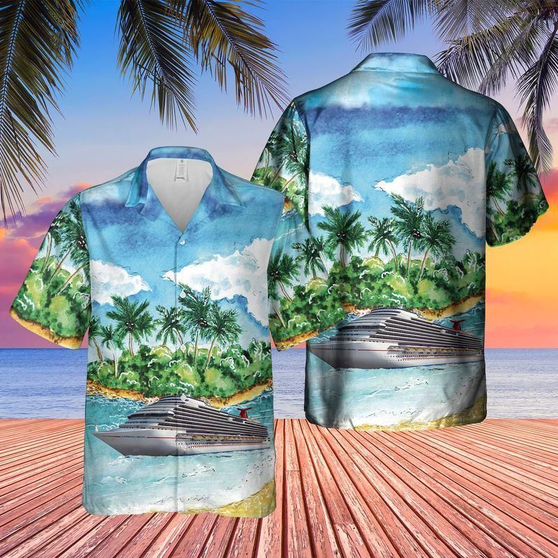 Us Cruise Ship Aloha Hawaiian Shirt Colorful Short Sleeve Summer Beach Casual Shirt For Men And Women