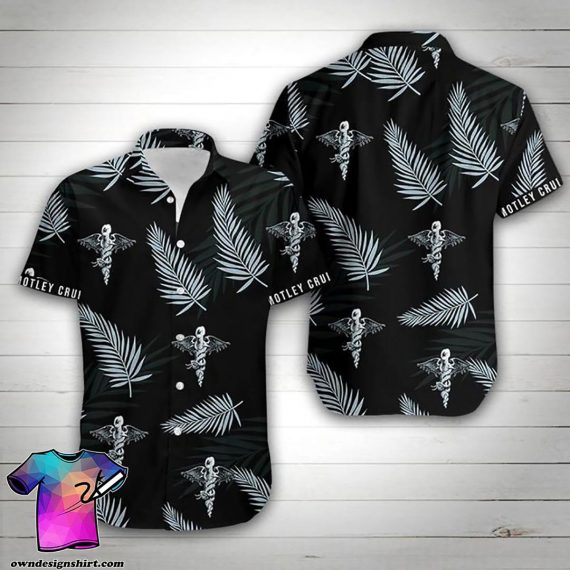 Motley Crue Tropical Flower Hawaii Shirt Ha13388