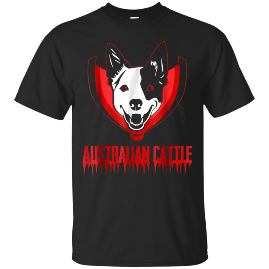 AGR Australian Cattle Halloween T-shirt Vampire Dog Puppy Lover