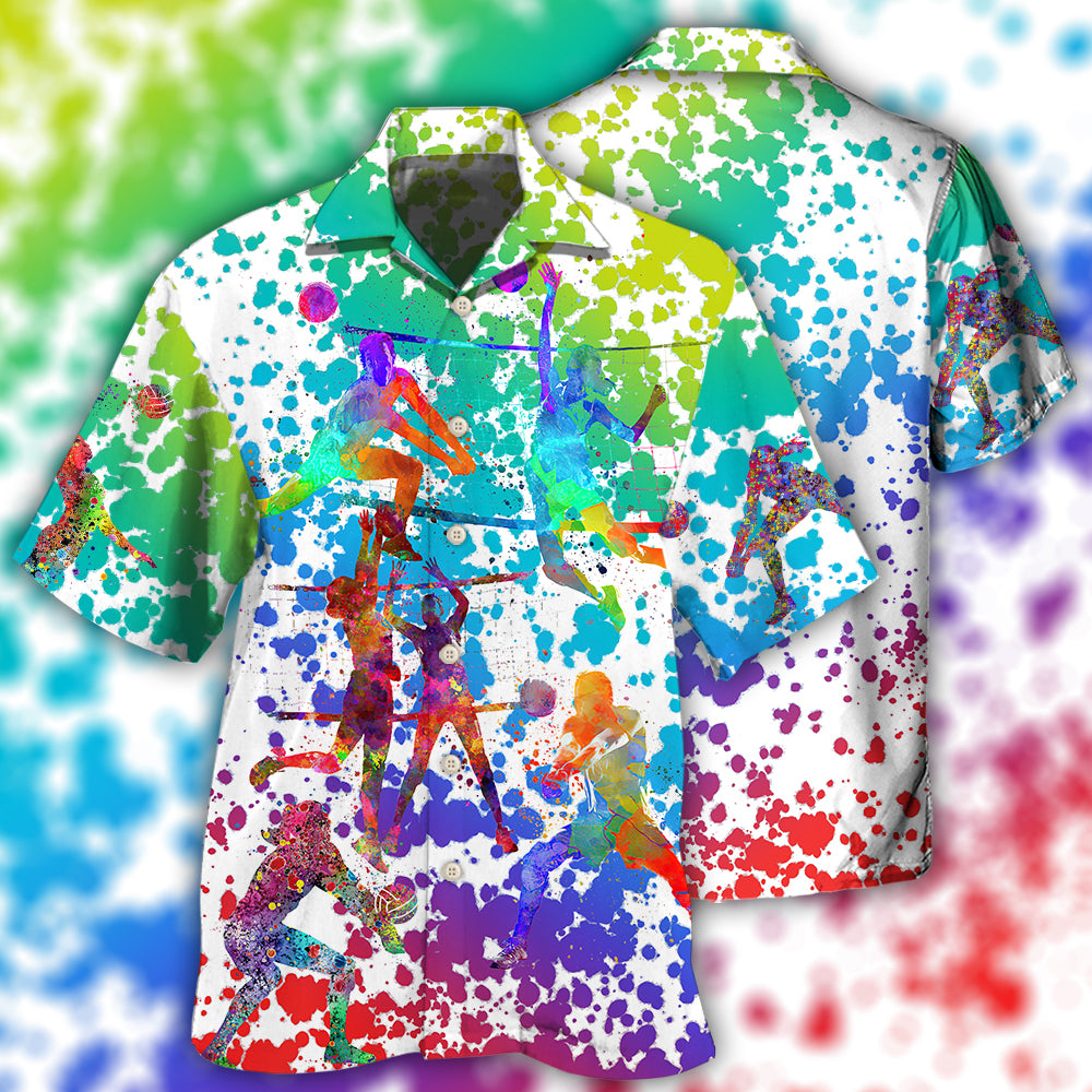 Volleyball Colorful Hawaii Shirt Ha25635