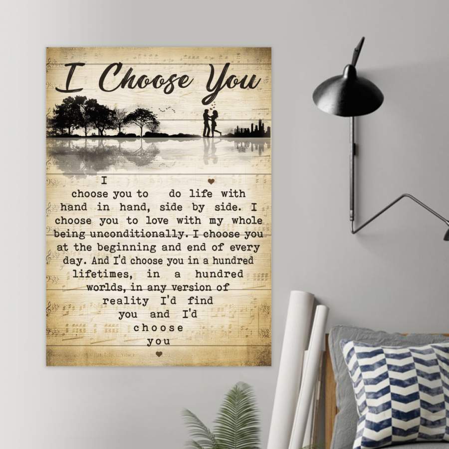 Couple I Choose You Guitar Tree – Poster