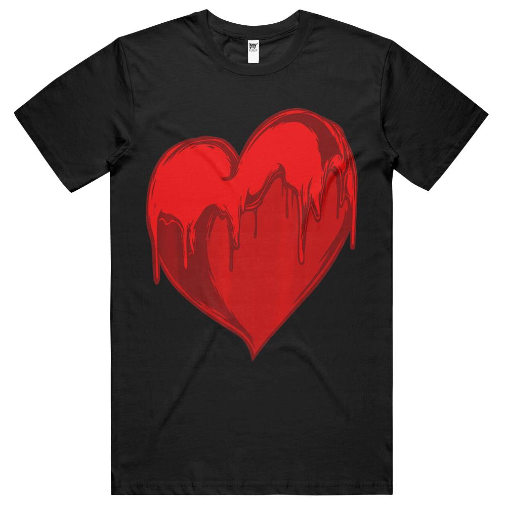 Dripping Heart Valentines Day Cool Love V-Day Pajama T Shirts