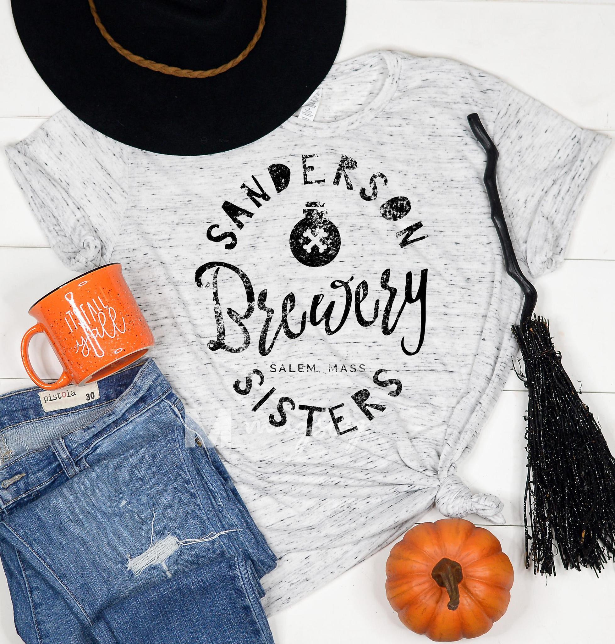 Sanderson Sisters Brewery (White Marble), Halloween Graphic Shirt