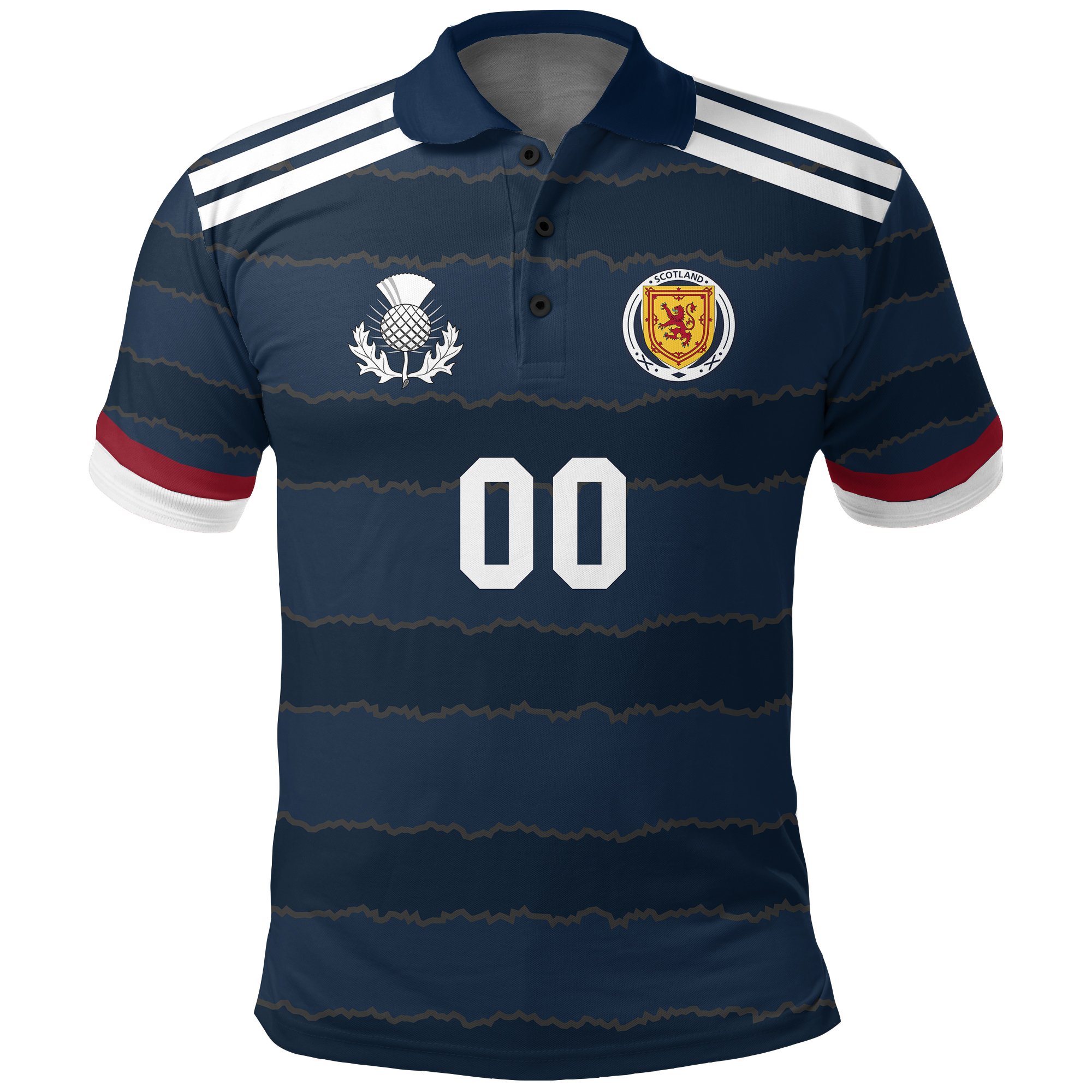 (Custom) Scotland Sport Polo Shirt Soccer A27